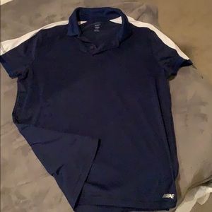 American eagle Navy blue/ white short sleeve polo